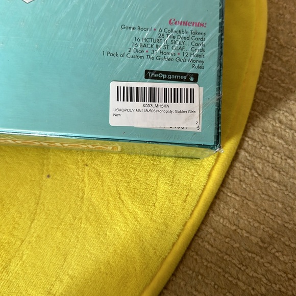 Monopoly golden girls board game. Never opened. Imperfect condition. - Picture 3 of 3